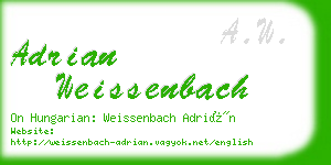 adrian weissenbach business card